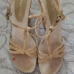 Two Lips Raffia Wedges 10